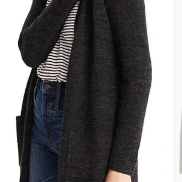 Madewell donegal Kent cardigan coziest knit dark gray - Picture 3 of 12